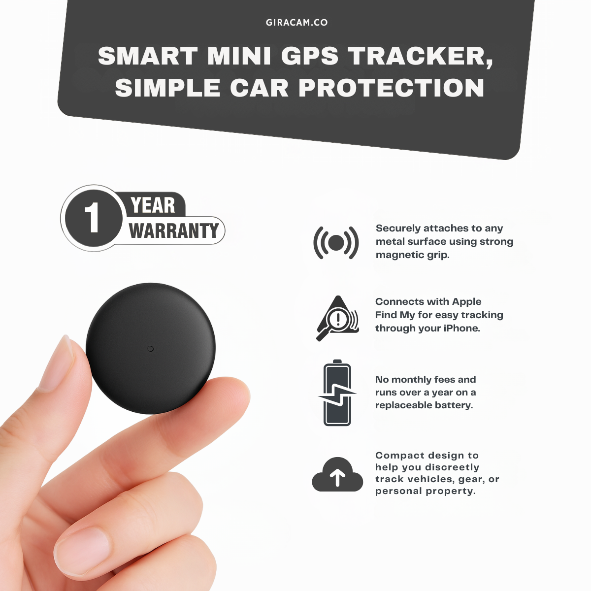 Giracam Mini GPS Tracker System (3 Pack)