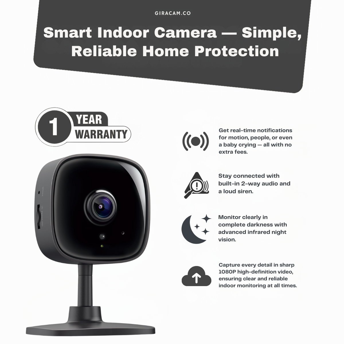 Giracam W150 Indoor Security Camera
