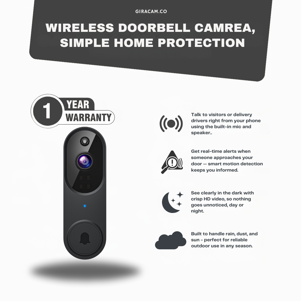 Giracam Wireless Doorbell Camera